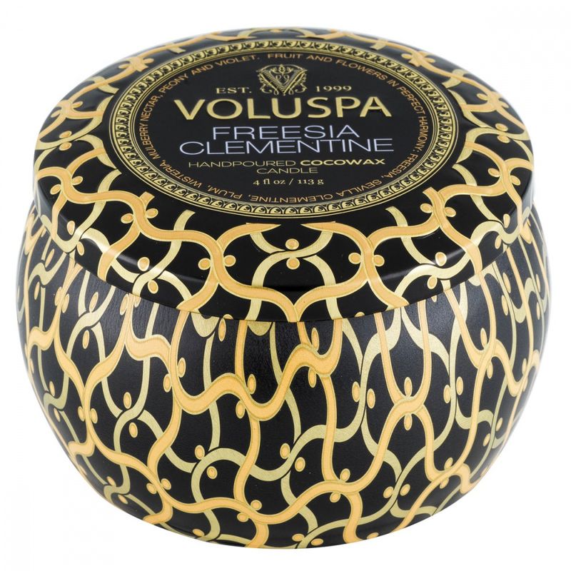 Voluspa Freesia Clementine Mini Tin Candle 25timer
