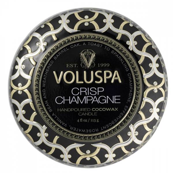 Voluspa Crisp Champagne Mini Tin Candle 25timer