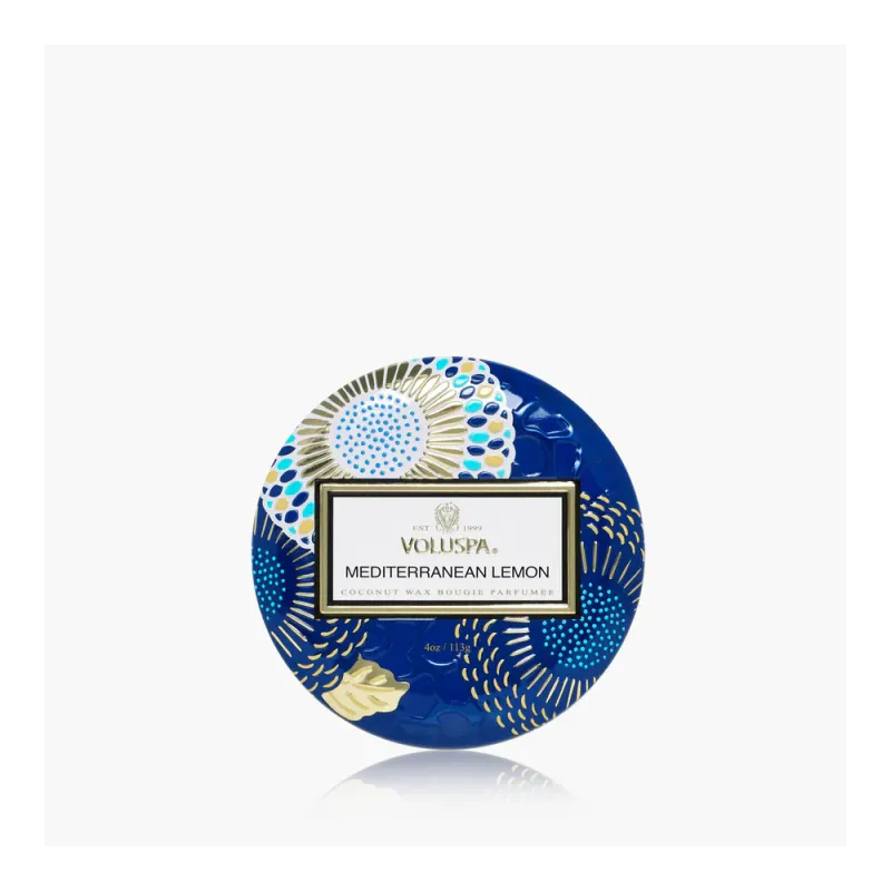 Voluspa Mini Tin Candle - Mediterranean Lemon