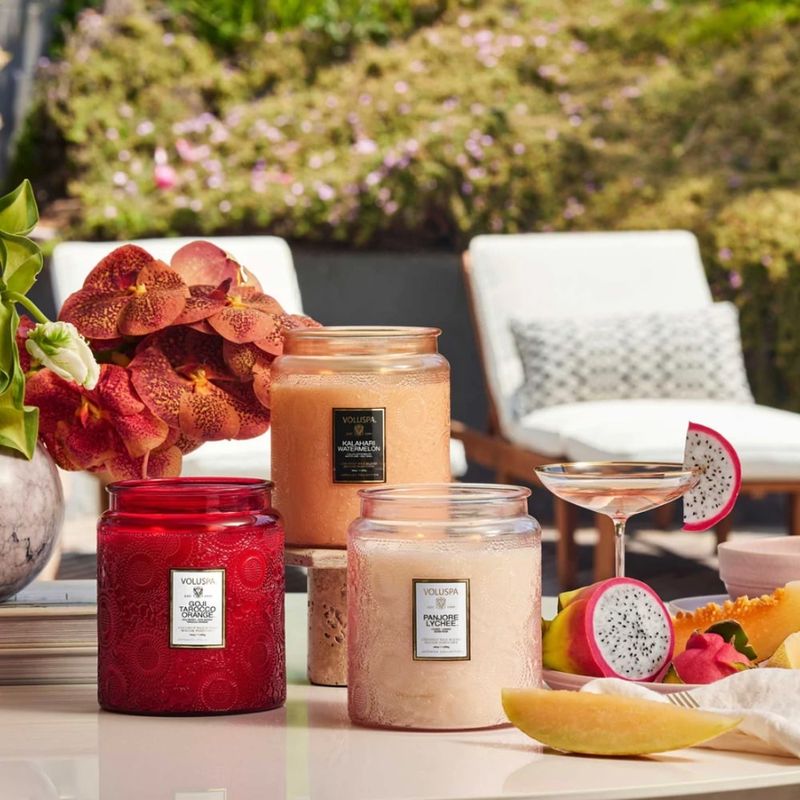 Voluspa Goji Tarocco Orange LUXE Jar Candle 140timer
