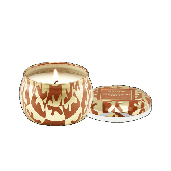 Voluspa Gingerbread Chalet Mini Tin Candle 25timer