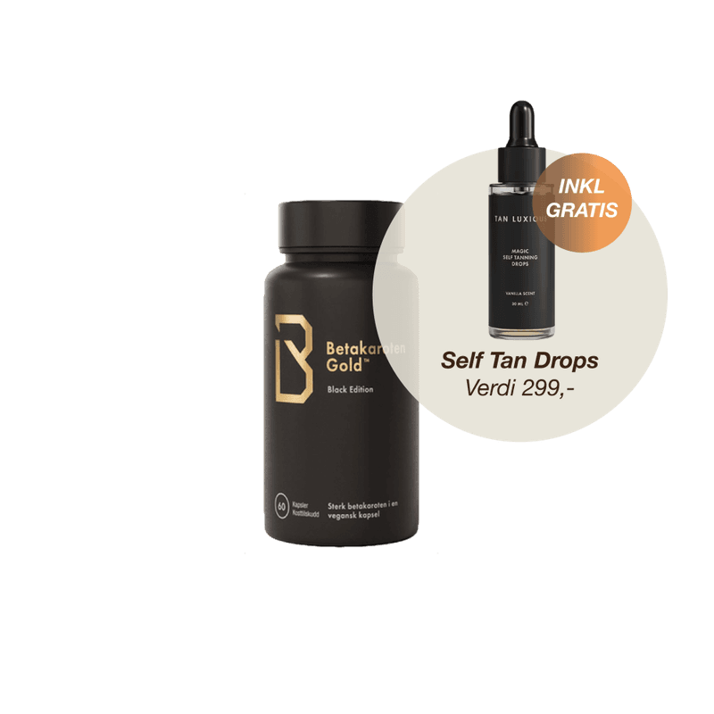 Good For Me Betakaroten Gold Black (inkludert gratis Tanning drops)