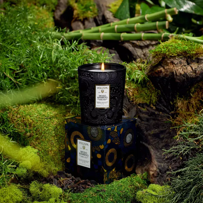 Voluspa Moso Bamboo Classic Boxed Candle 60timer