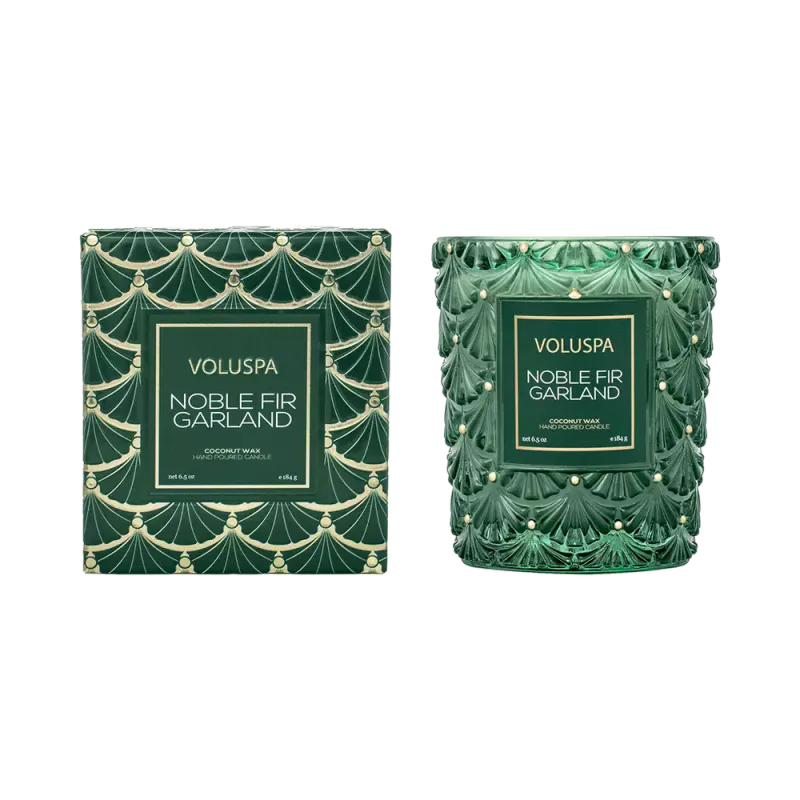 Voluspa Noble Fir Classic Boxed Candle 40timer