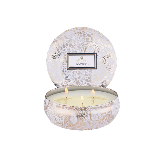 Hovedbilde Voluspa Mokara 3-Wick Tin Candle 40timer